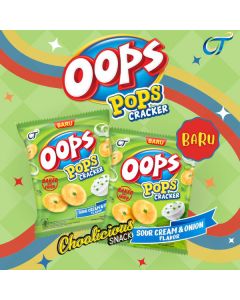 Oops Pops Sour Cream And Onion 20 Gram